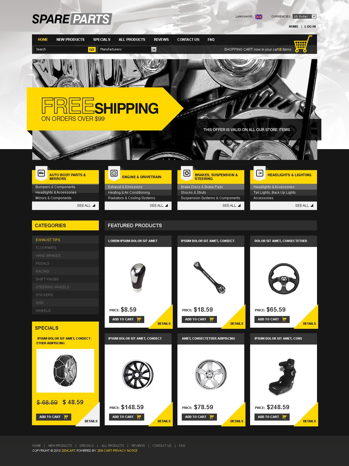 thiết kế website cho doanh nghiệp phụ tùng ô tô
