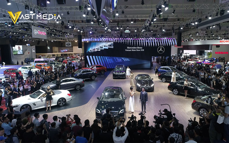 Mercedes tham gia gian hàng tại triển lãm Việt Nam Motor Show