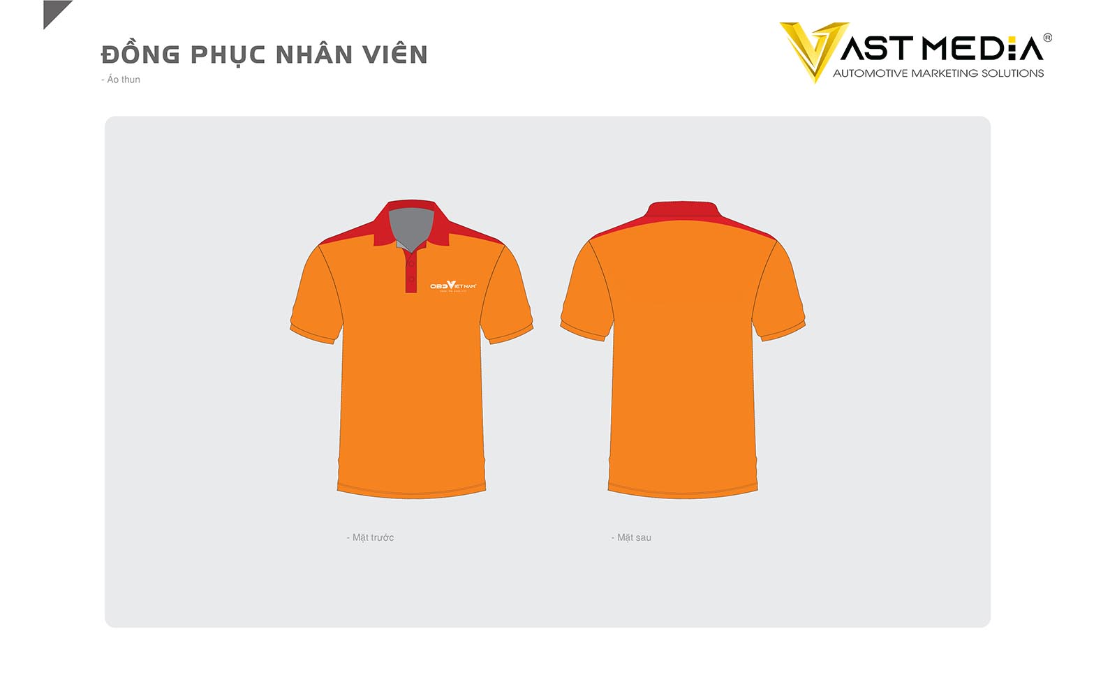 Thiết kế áo đồng phục OBD Việt Nam
