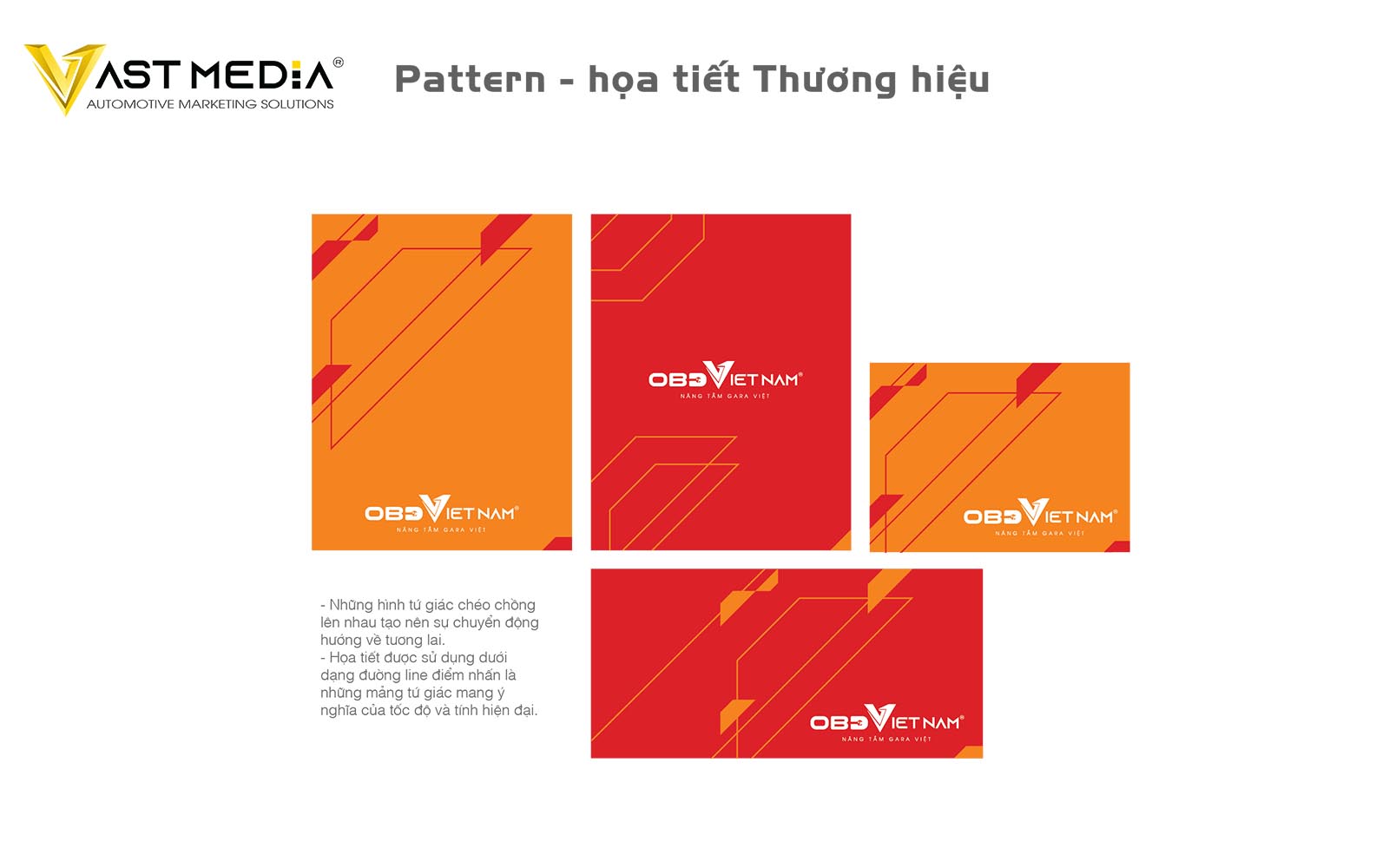 Thiết kế họa tiết thương hiệu OBD Việt Nam - Vast Media