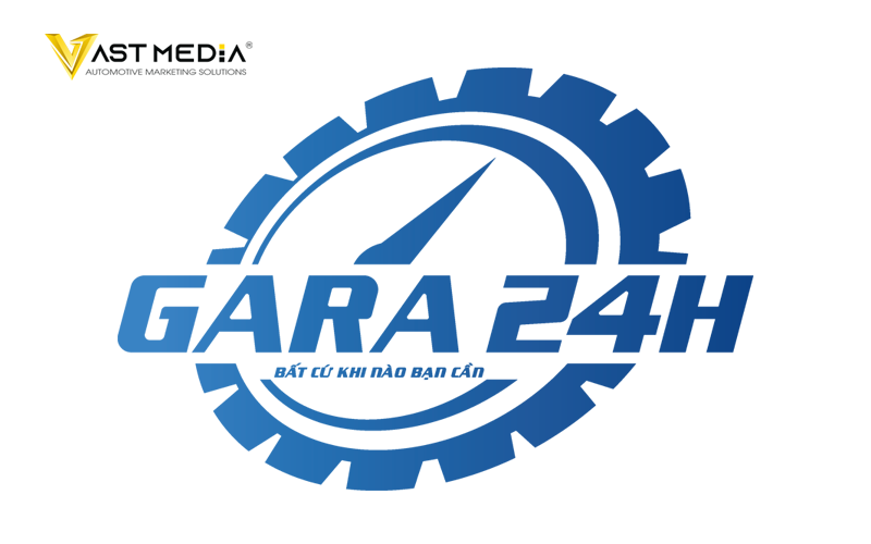 thiết kế logo thương hiệu gara 24h